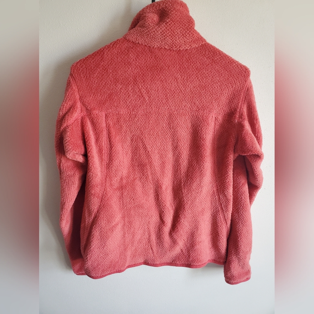 Patagonia Snap Collar Pink Fleece Pullover Sweater Womens Small - Picture 6 of 6